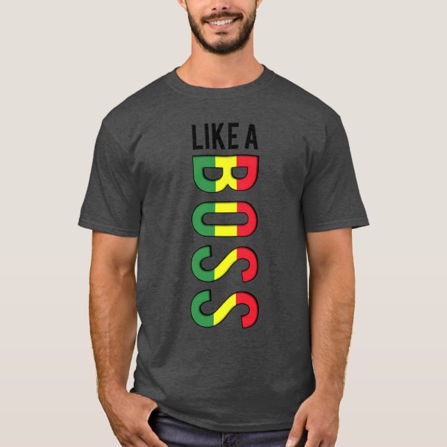 T-shirt COMME des couleurs d'un reggae de PATRON (Devant)