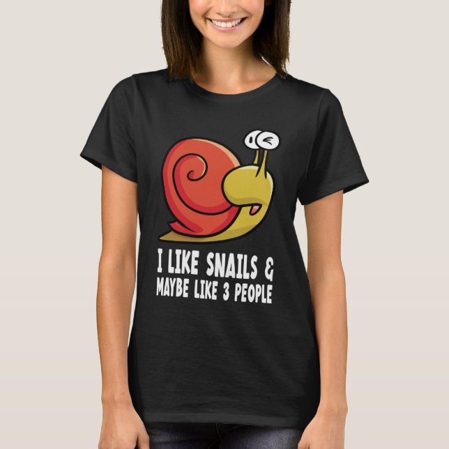 T-shirt comme des escargots avec des escargots (Devant)