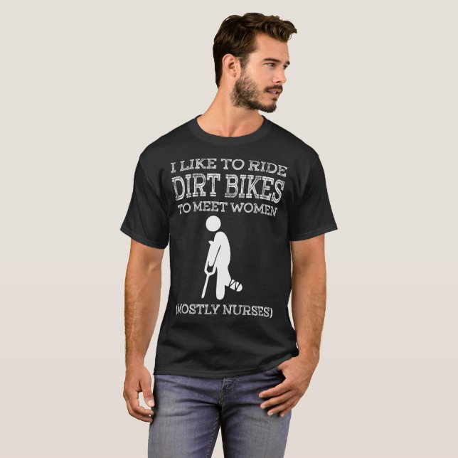 T-shirt Comme des vélos de saleté de tour pour rencontrer (Devant entier)