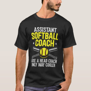 T-shirt Comme Entraîneur De Tête Mais Er Softball Entraîne