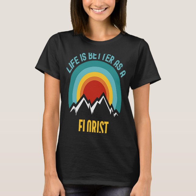 T-shirt Comme fleuriste (Devant)