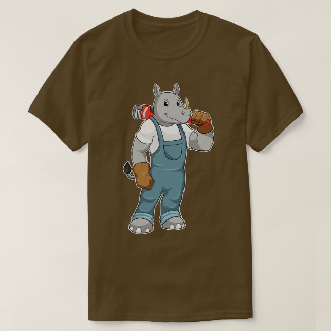 T-shirt comme Handyman avec pinces à pompe à eau (Design devant)