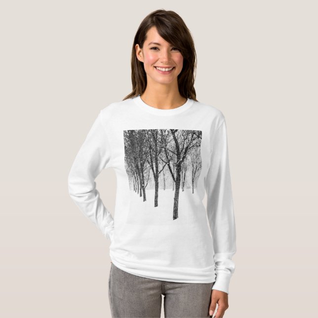 T-shirt comme je suis aux arbres (Devant entier)