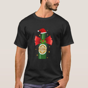 T-shirt Comme Jolly comme je reçois Bière Santa Hat Sarcas