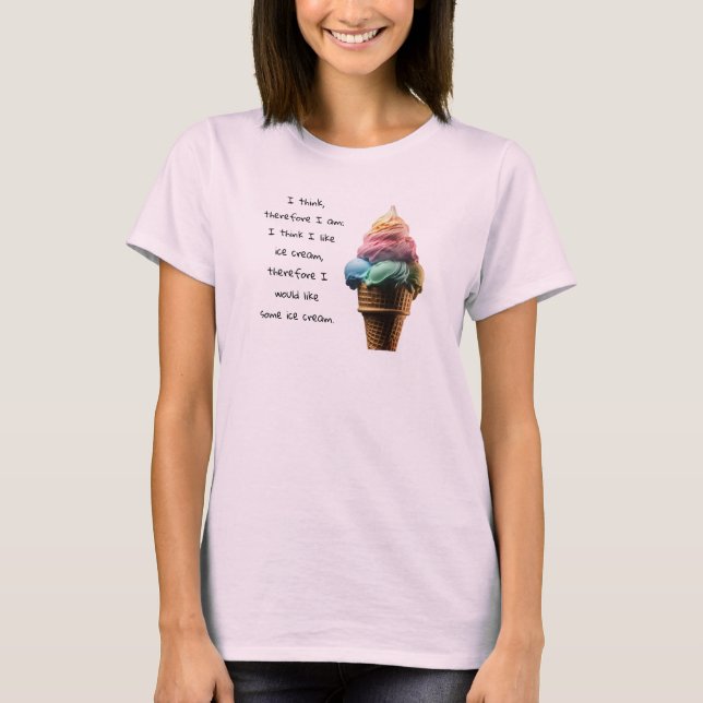 T-shirt Comme la glace (Devant)