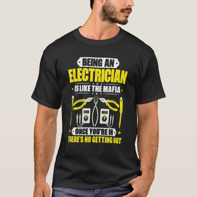 T-shirt Comme L'Électricien Mafia (Devant)