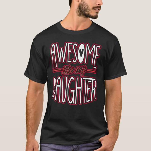 T-shirt Comme Ma Fille De Fille À Papa 1 (Devant)
