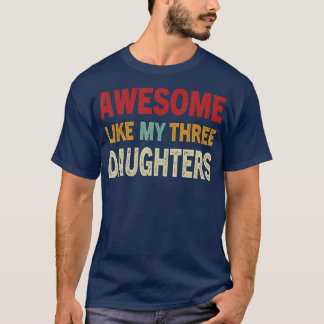 T-shirt COMME MES TROIS FILLES en Fête des pères pour