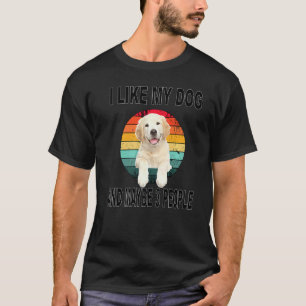T-shirt Comme mon golden retriever aime 2 et peut-être 3 p