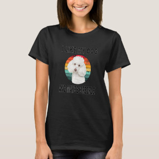 T-shirt Comme Mon Poodle Et Peut-Être 3 Personnes