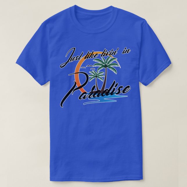 T-shirt Comme Paradise David Lee Roth (Design devant)