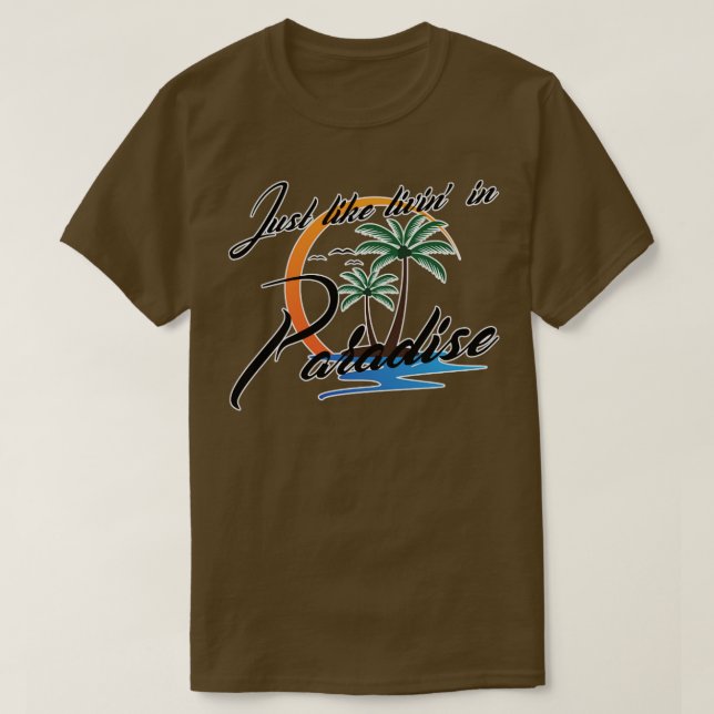 T-shirt Comme Paradise David Lee Roth (Design devant)