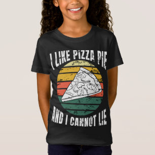 T-Shirt Comme Pizza Pie et je ne peux pas mentir Retro Sun