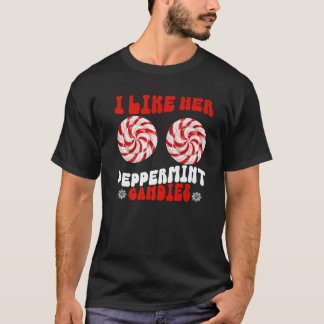 T-shirt Comme ses bonbons à la menthe comme sa canne de bo