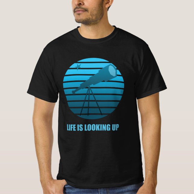 T-shirt Comme si je cherchais un télescope (Devant)