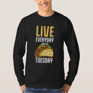 T-shirt Comme Son Taco-Tuesday Drôle Foodies Mexicaines Ta