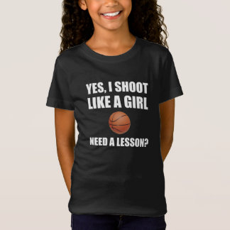 T-Shirt Comme un basket-ball de fille