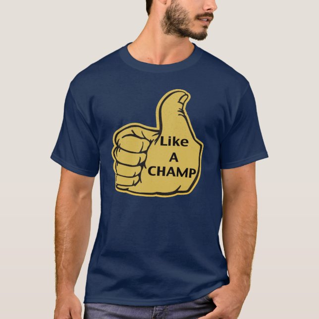 T-shirt Comme un champion ! (Devant)
