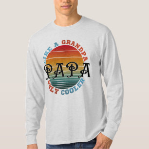 T-shirt Comme Un Grand-Père Papa Seulement Glacière