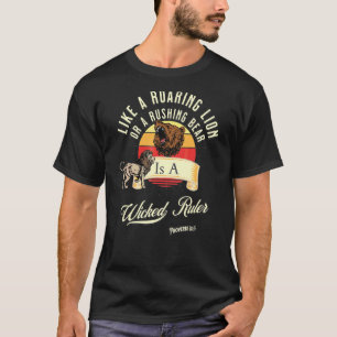 T-shirt Comme Un Lion Roulant Ou Un Ours Roulant Est Un Ma