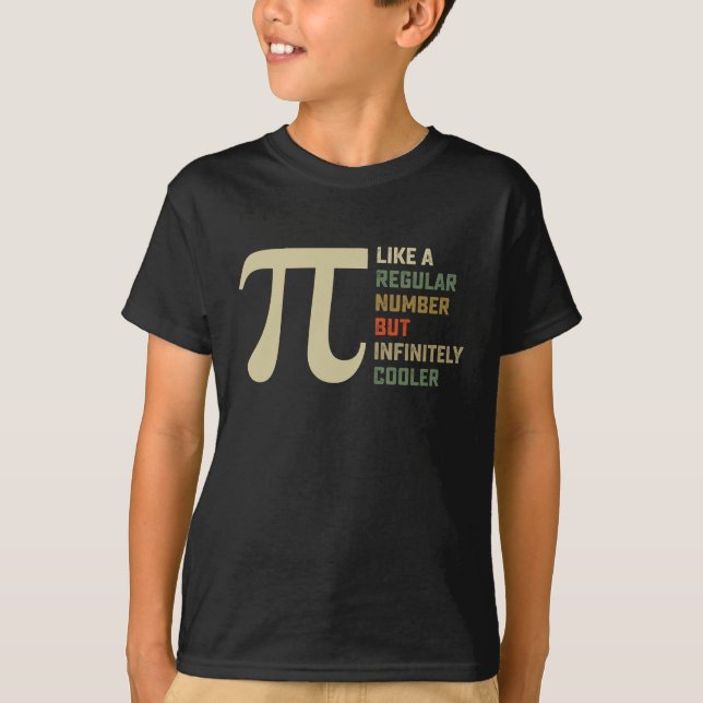 T-shirt Comme un nombre régulier mais infiniment plus cool (Devant)