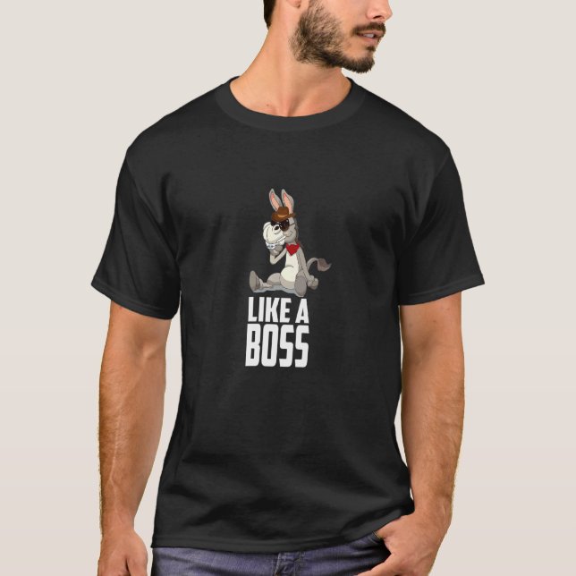T-shirt Comme un patron Âne plus cool pas de cheval ou de  (Devant)
