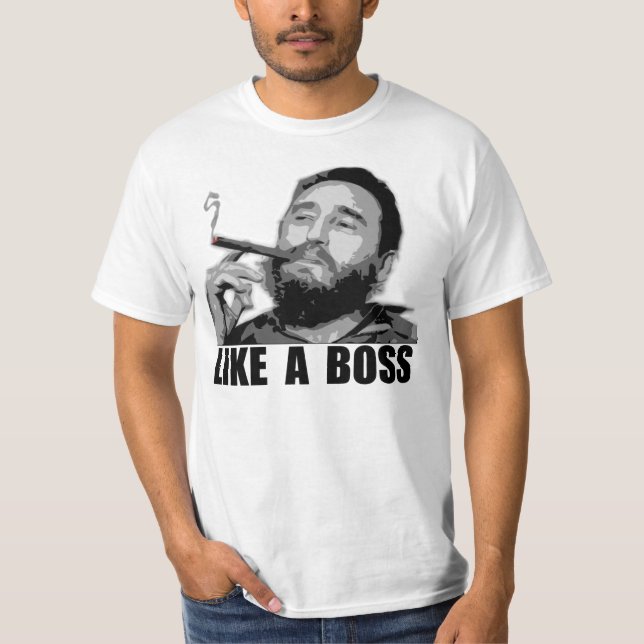 T-shirt Comme un patron - Fidel Castro (Devant)