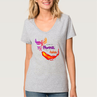 T-shirt Comme un Phoenix Je me lève de la Chemise Ashes