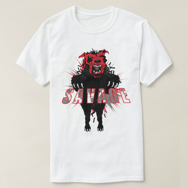 T-shirt Comme un sauvage ! (Design devant)