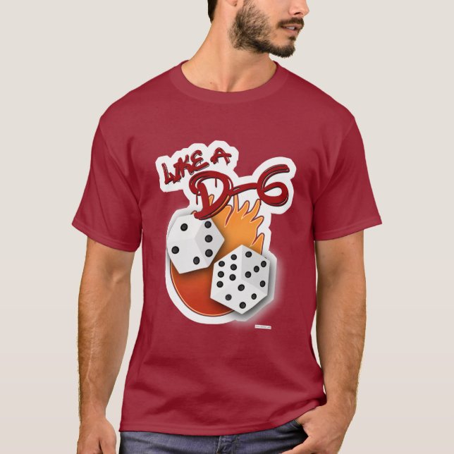 T-shirt Comme un Slogan de jeu de cartes D-6 (Devant)