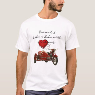 T-shirt Comme un vélo avec sidecar