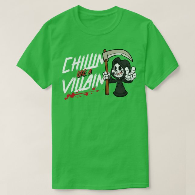T-shirt Comme Une Faucheuse Grim Reaper Halloween (Design devant)