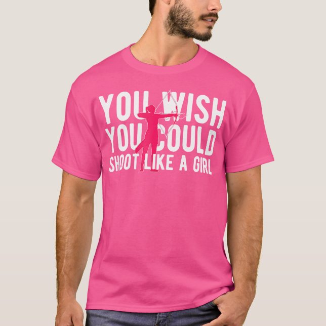 T-shirt Comme une fille Archère Arqueuse Passionnée d'arch (Devant)