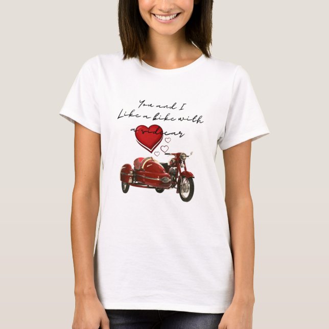 T-shirt Comme Une Moto Avec Sidecar (Devant)