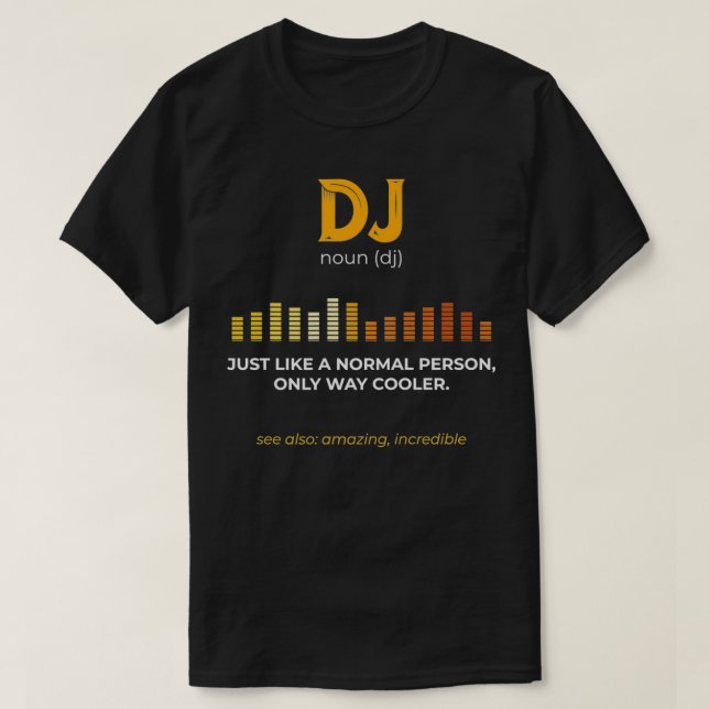 T-shirt Comme une personne normale seulement Way Musique G (Design devant)