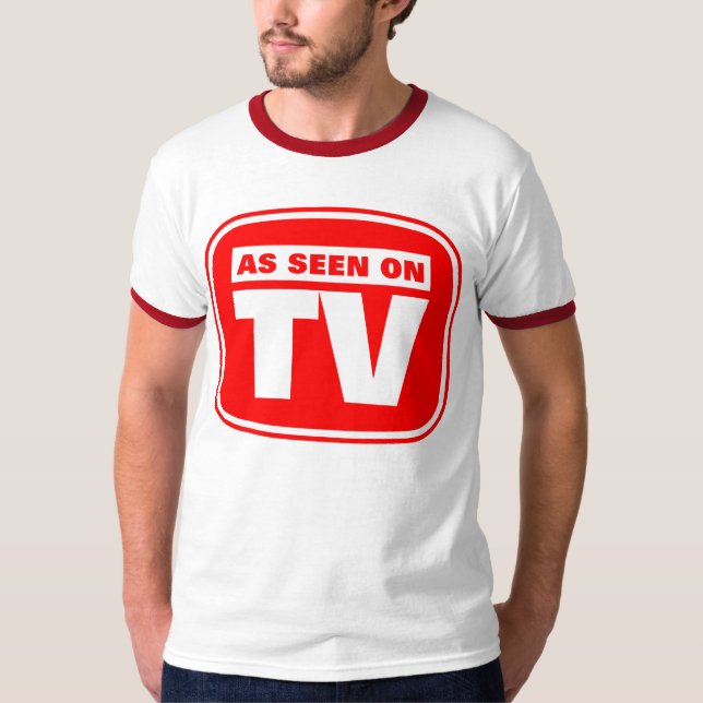 T-shirt Comme vu à la télévision - Customisé (Devant)