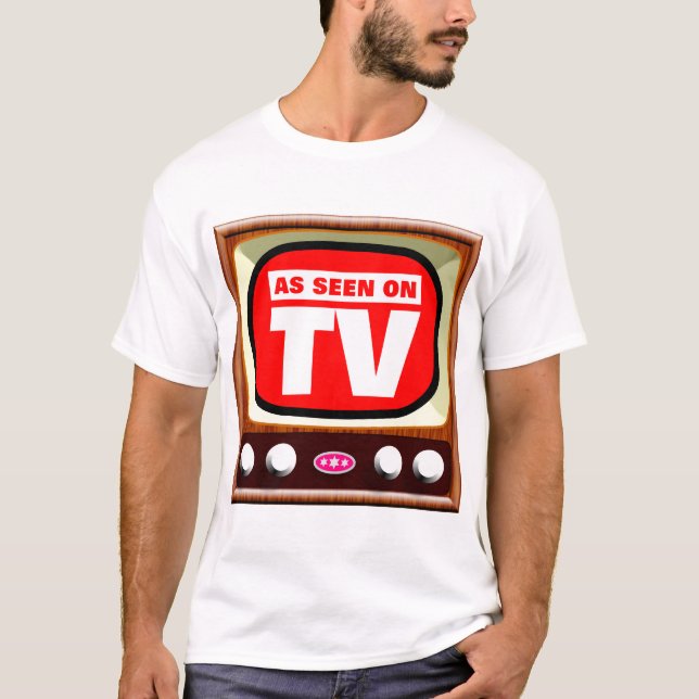 T-shirt Comme vu à la télévision - Retro TV (Devant)