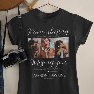 T-shirt commémoratif 3 avec photo en hommage