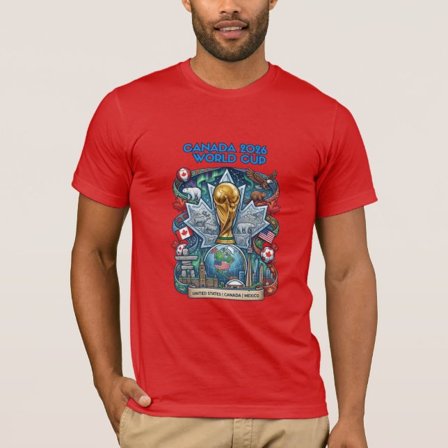 T-Shirt commémoratif Canada Soccer Coupe du Monde  (Devant)