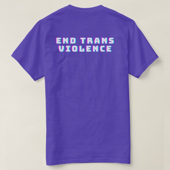 T-shirt commémoratif contre la violence trans (Design dos)