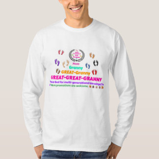 T-shirt commémoratif de l'arrière-arrière-grand-mè