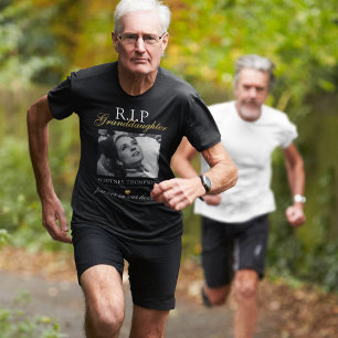 T-Shirt commémoratif de petite-fille « R.I.P » ave