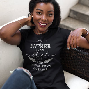 T-shirt commémoratif « Mon père est un ange »