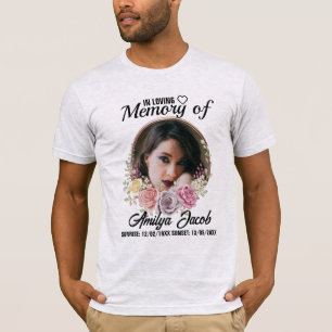 T-shirt commémoratif personnalisé repos en paix