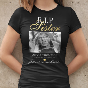 T-Shirt commémoratif photo de la soeur R.I.P.