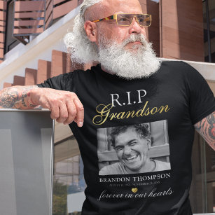 T-shirt commémoratif photo R.I.P Grandson