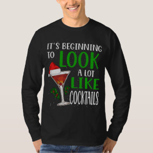 T-shirt Commence To Look A Lot Like Cocktails Funny