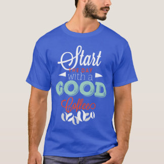T-shirt Commencez avec un bon ami Café