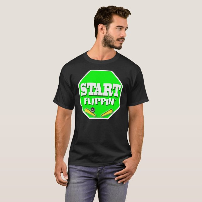 T-shirt Commencez Flippin (Devant entier)