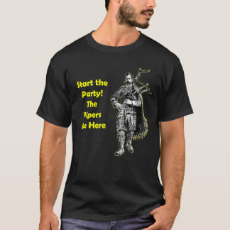 T-shirt Commencez la partie ! Les joueurs de pipeau sont